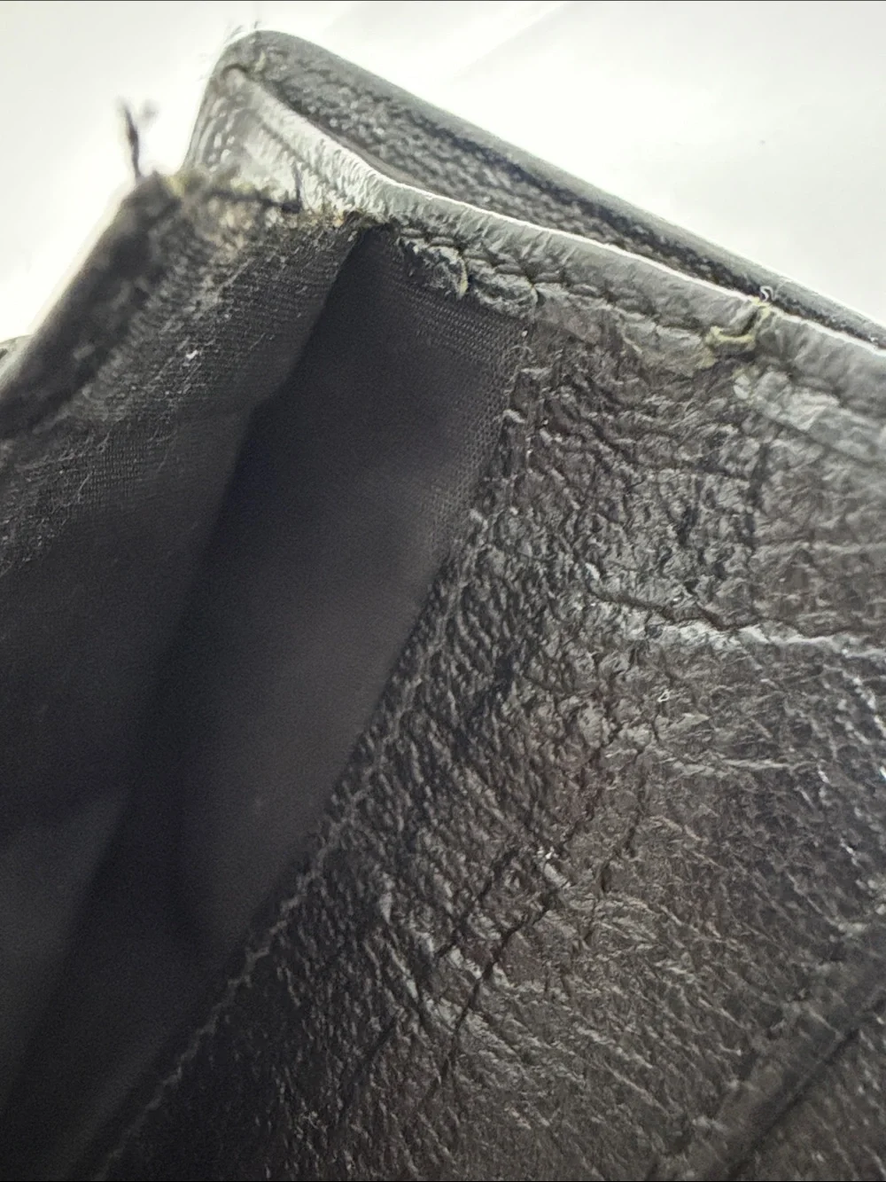 CHANEL Black Leather Wallet with CC Emblem